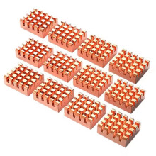 12 Stück VRAM-Kupferkühlkörper 13x12x5mm Wärmeleitende Kupferfolie Zur Kühlung Von GPU-Chips VRAM VGA RAM GPU