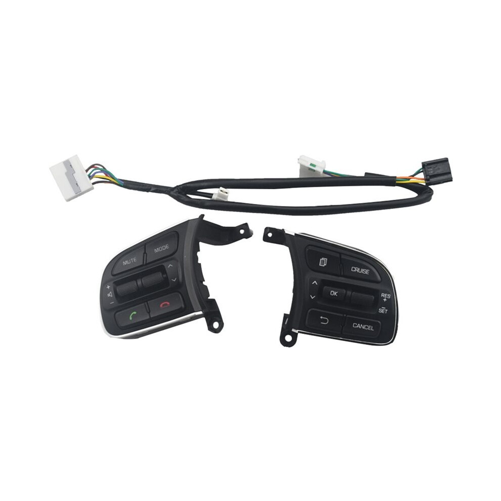 Steering Wheel Cruise Control Button Audio Phone Volume For K5 2016-2019 96720-D6010 96710-D6020 Black 4711710590274