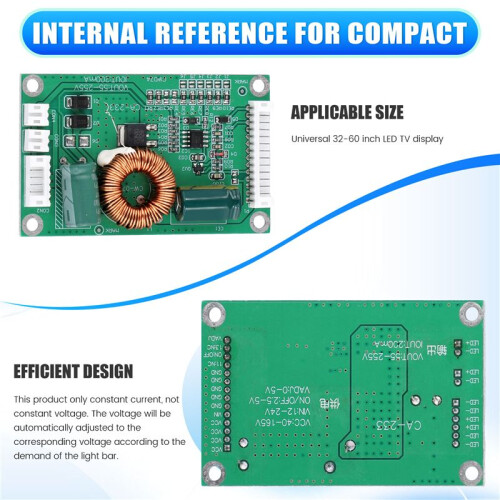 2 Peças CA-233 LCD TV Backlight Constant Current Boost Board Universal LED TV Inverter Board para Telas de 32-65 Polegadas 2
