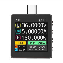 Testeur USB de Tension et de Courant , Détection Du Protocole de Charge Rapide PD 3.1, Écran Couleur 28VEPR, 140 W, pour Téléphone Portable
