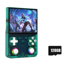 R36 Ultra X Open Source Video Game Console 4.5-Inch IPS Screen 128GB Pocket Player 2.4G WiFi PSP Handheld Game Console B
