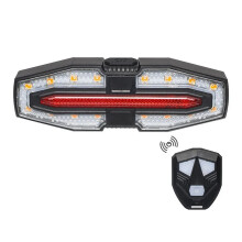USB Rechargeable Bike Taillight Turn Signal Warning Light Waterproof Remote Control Bicycle Rear Light Cycling Safet