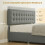 Homcom HOMCOM King Bed Frame with Storage and Adjustable Headboard, Grey 6