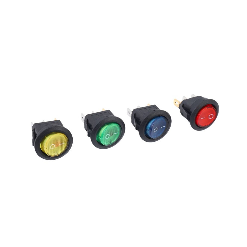 16 X 12V Led Illuminated Rocker -Off Toggle Spst Dash Car Boat Light 6034214885140