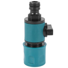 Valve en Plastique avec Connecteur Rapide Agriculture Jardin Arrosage Prolonger le Tuyau Raccords de Tuyaux D'Irrigation Adaptateur de Tuyau
