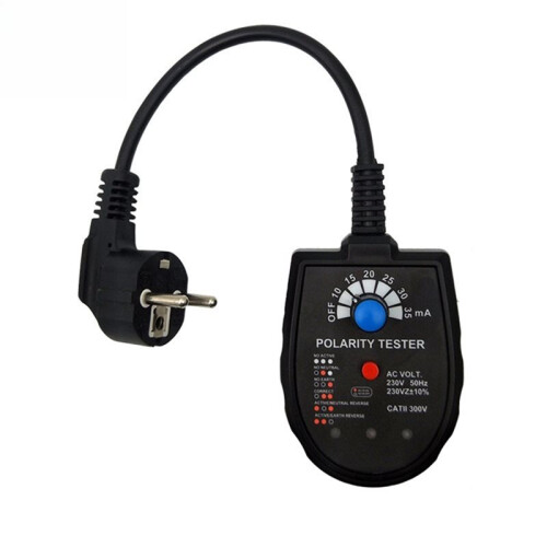S2001 Socket Phase Detector Three-Phase Circuit Socket Circuit Leakage Detector EU PLUG
