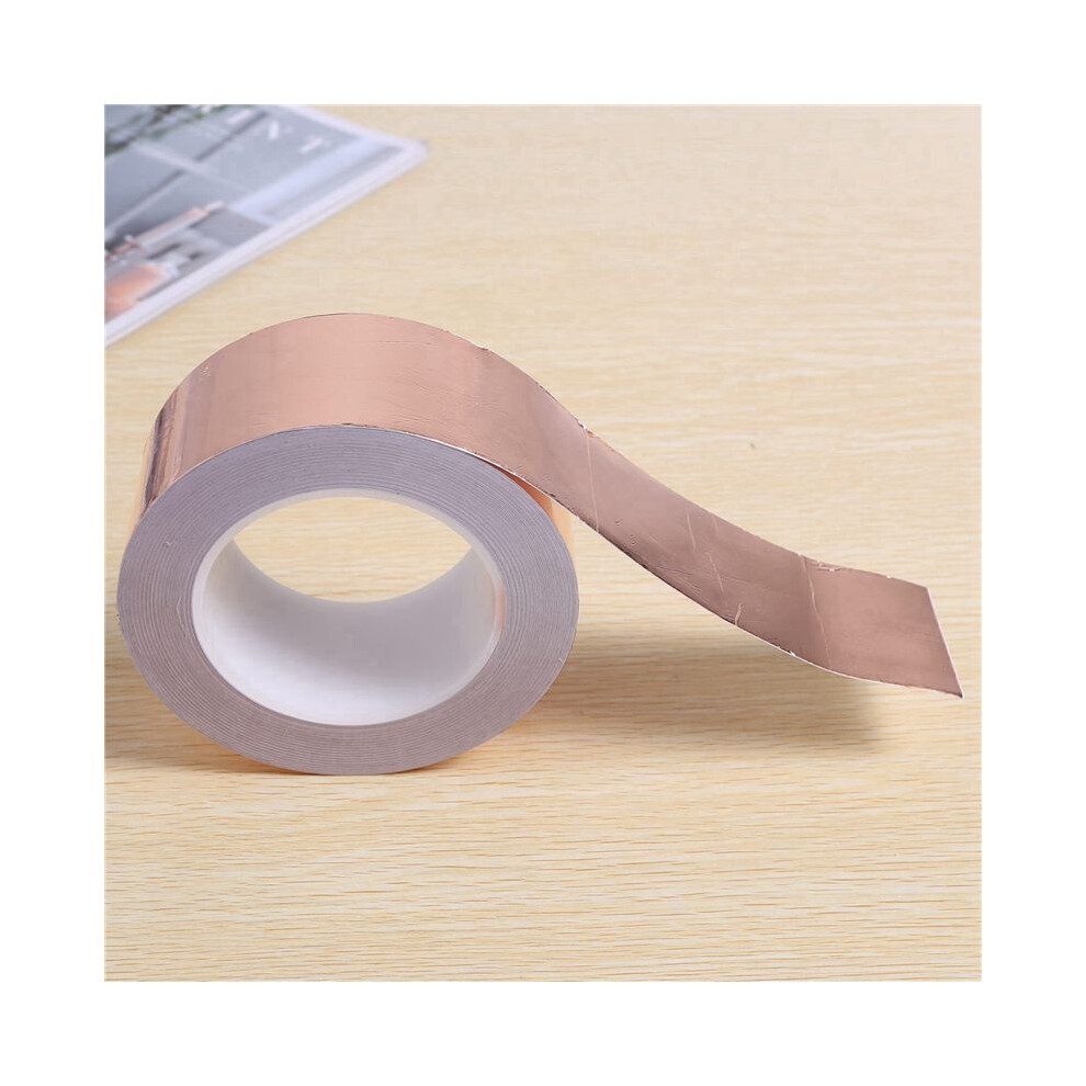 10X Copper Foil Tape 50Mm X 30M For Emi Shielding Conductive Adhesive For Electrical Repairs,Snail Barrier Tape Guitar 6033327621683
