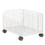 Under Desk Mobile Mesh Rolling File Organizer Cart with Lockable Casters for Small Spaces White 1
