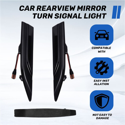 Car Rearview Mirror Turn Signal Light Led Dynamic Sequential Blinker for  T5 T6 Transporter Multivan Caddy 2015-2019 1