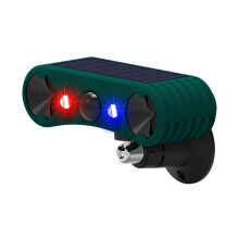 Upgraded Solar Alarm Animal Repeller Infrared Sensor Sound and Light Alarm to Scare Wild Boars and Expel Weasels