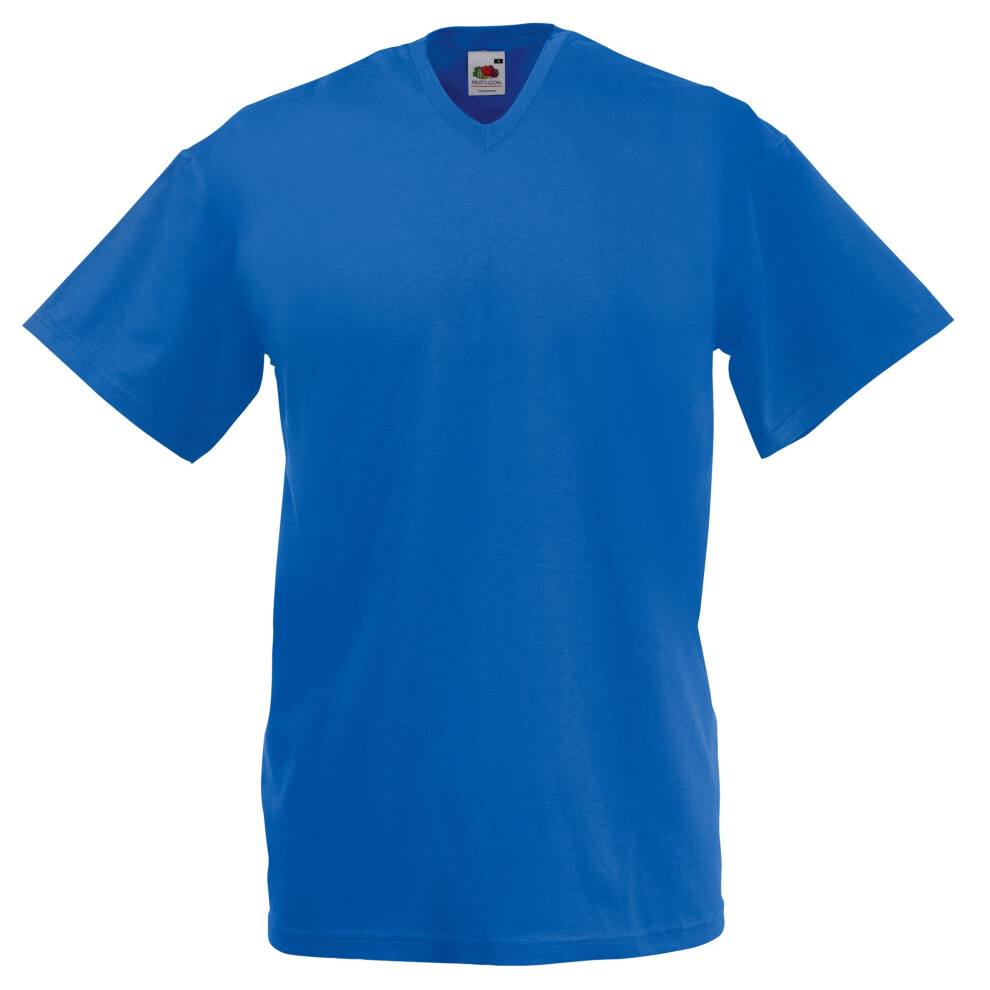 Fruit Of The Loom (2Xl, Royal) Mens Valueweight V-Neck, Short Sleeve T-Shirt Multicoloured