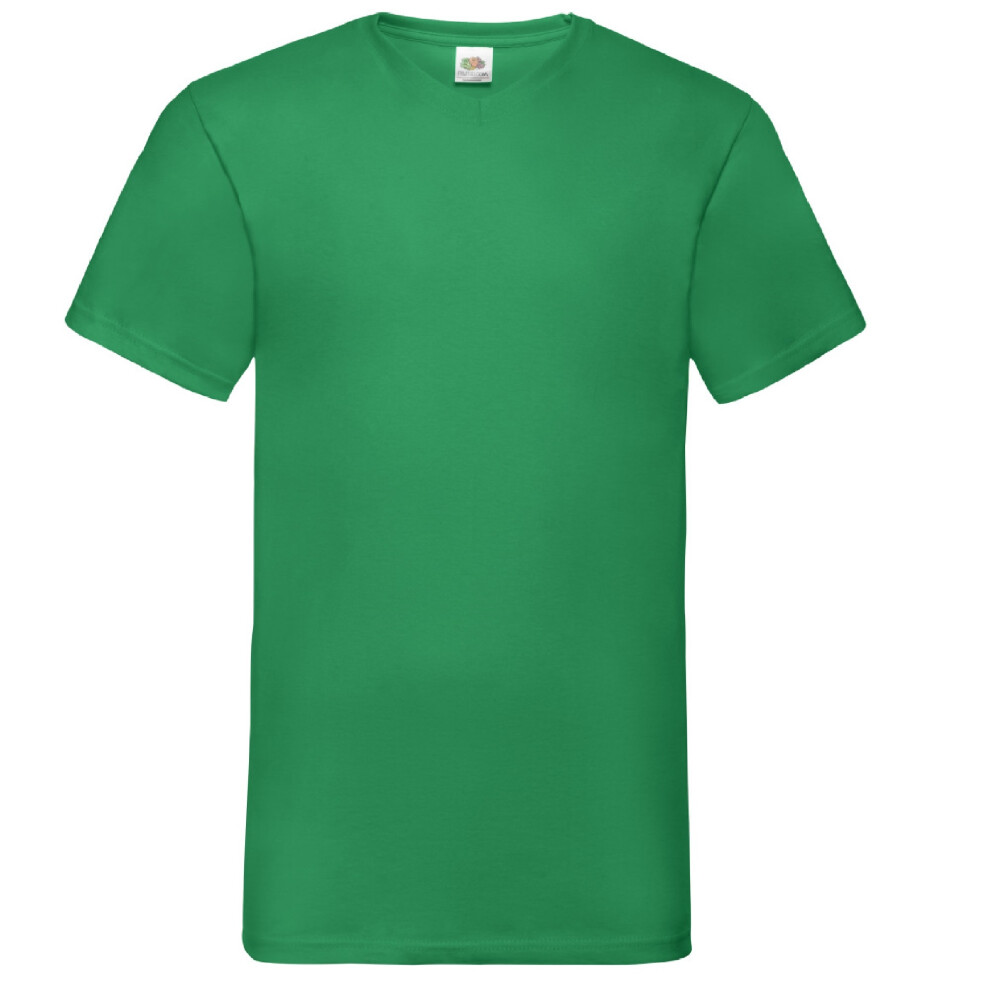 Fruit Of The Loom (2Xl, Kelly ) Mens Valueweight V-Neck, Short Sleeve T-Shirt Green