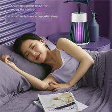 Electric Mosquito Lamp USB Charging Portable Wall-Mounted Mosquito Killer for Indoor Outdoor Use,Silent LED Bug Zapper
