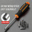 Socket Screwdriver Carbon Steel Hex Socket Wrench Deepening Socket Driver Adjustment Tool Carry Screwdriver Bit Set 8