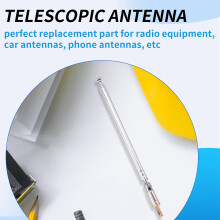 5 Pcs 32cm Length 5 Section Telescopic AM FM Radio Antenna 180 Degree