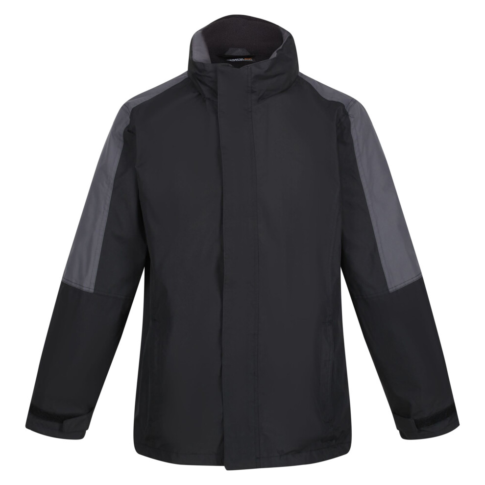 Regatta (2Xl, Black/Seal Grey) Mens Defender Iii 3-In-1 Jacket (Waterproof & Windproof) Black,Grey