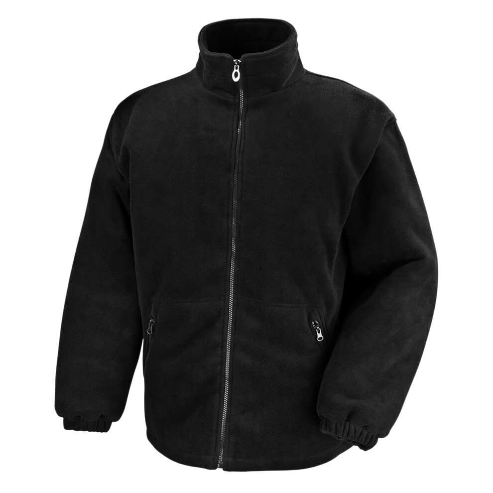 Result (2Xl, ) Core Mens Polartherm Fleece Jacket Black