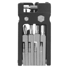 Kit di attrezzi pieghevoli per biciclette 19 in 1 - Nero
