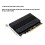 2 St. NVMe M.2 MKEY SSD  Array Expansionskort PCIe Split Card Kylfläns för Snabbare Data. 4