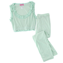 Love to Sleep Ladies Pointelle Crop Tank Pyjama Set