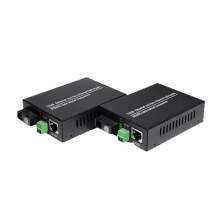 1 Pair RS485 Data Extender Converter 10/100Mbps Ethernet over Single Mode Single Fiber SC/FC Media Converter A US PLUG