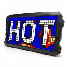 LED Pixel Screen Clock RGB Nightlight DIY Graffiti Animation Drawing Panel for Game Room Decor Gift Idea Pixel 16x32