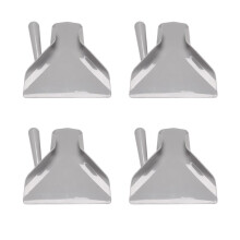 4X Plastic Chip Scoop French Fries Shovel Loader Chip Packaging Shovel Funnel Popcorn Fast Food Right Handle