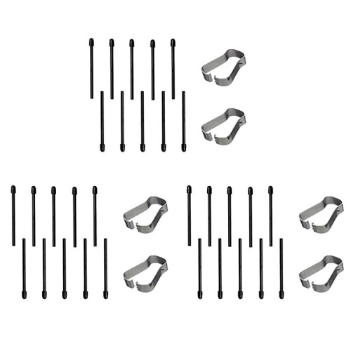 (30 Pack)  Pen Tips/Nibs for  2 Stylus Pen Replacement Nibs/Tips Soft (Black)