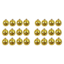 24-Delige Spiegeldiscobaldecoratie, Feest- of DJ-Lichteffecten, Huisdecoratie, Podiumrekwisieten (2 Inch, Goud)
