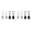 8 Pack Ear Plug Carrying Case Keychain, Portable Keychain Pill Case, Waterproof Metal Earplug Case Small Pill Container 1
