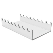 Doppelseitiger Make--Pinsel-Organizer Aus Acryl, 8 Fächer, Kosmetikaufbewahrung (Transparent), 1 Packung