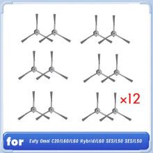 12 Stück Seitenbürsten für Omni C20/L60/L60 Hybrid/L60 SES/L50 SES/L50 Kehrmaschinen-Zubehör, Unverzichtbares Staubsauger-Zubehör