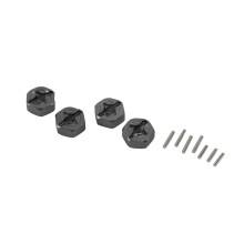 12 mm Kombinierer Rad Naben Sechskant Adapter Aus Aluminium Legierung für 144001 1/14 RC Auto Ersatz Teile, Grau