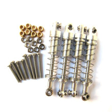 4 Teiliger StoßDäMpfer DäMpfer für WPL C14 C24 MN D90 D91 D99S RC Auto ZubehöR, Silber