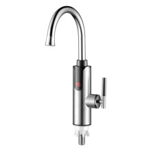 Elektrischer Schnellheiz-Wasserhahn mit Warm- und Kaltwasserfunktion, Mischbatterie, 3300 W, 220 V, 360-Drehung, Digitaler EU-Stecker