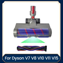 Schnellverschluss-Bodenbürstenkopf-Set mit Direktantrieb für V7 V8 V10 V11 V15 Staubsaugeraufsätze mit LED-Staublicht