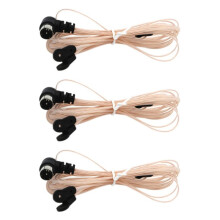 3X Antenna FM di Trasmissione 75 Ohm Dipolo Antenna T Interna Antenna Maschio Connettore Tipo F Antenna FM Trasmittente Trasparente Doppio Maschio