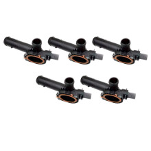 5X Automotive Coolant Thermostat with Temperature Sensor Thermostat Water Connection for AMAROK 2H 2.0D 2010 03L121131M