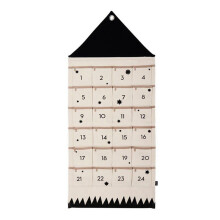 Borse Portaoggetti da Appendere, Calendario 'Avvento, Calendario 'Avvento In Tessuto con 24 Tasche, per Riporre Cioccolatini e Dolci per