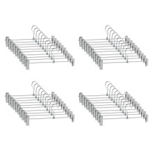 Pant Hangers,Skirt Hangers with Clips Space Saving,Adjustable Clips Hangers Clothes Hangers for Pants 40 Pack
