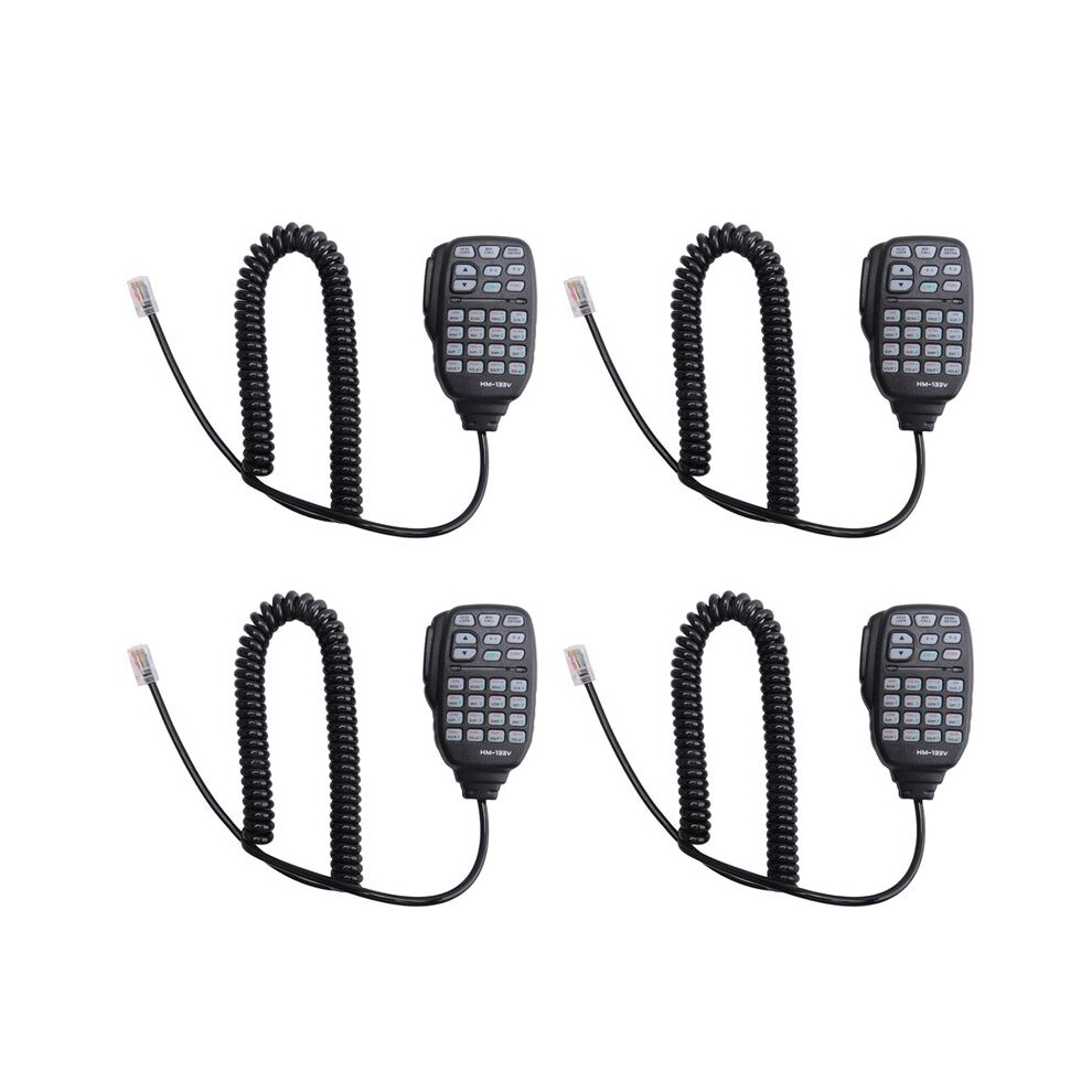 4X Hm-133 Mic Speaker Handheld Shoulder Mic For Radio Ic-207H Ic-880H Ic-2820H Ic-E282 Hm-133 Rj-45 Ic-2725E 6033566133688