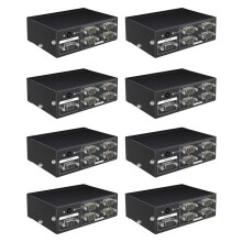 8X MT-RS104 Active Serial RS232 Splitter 1 to 4 RS232 Bi-Direction Switcher Splitter 4 to 1 with Power Adapter-EU Plug