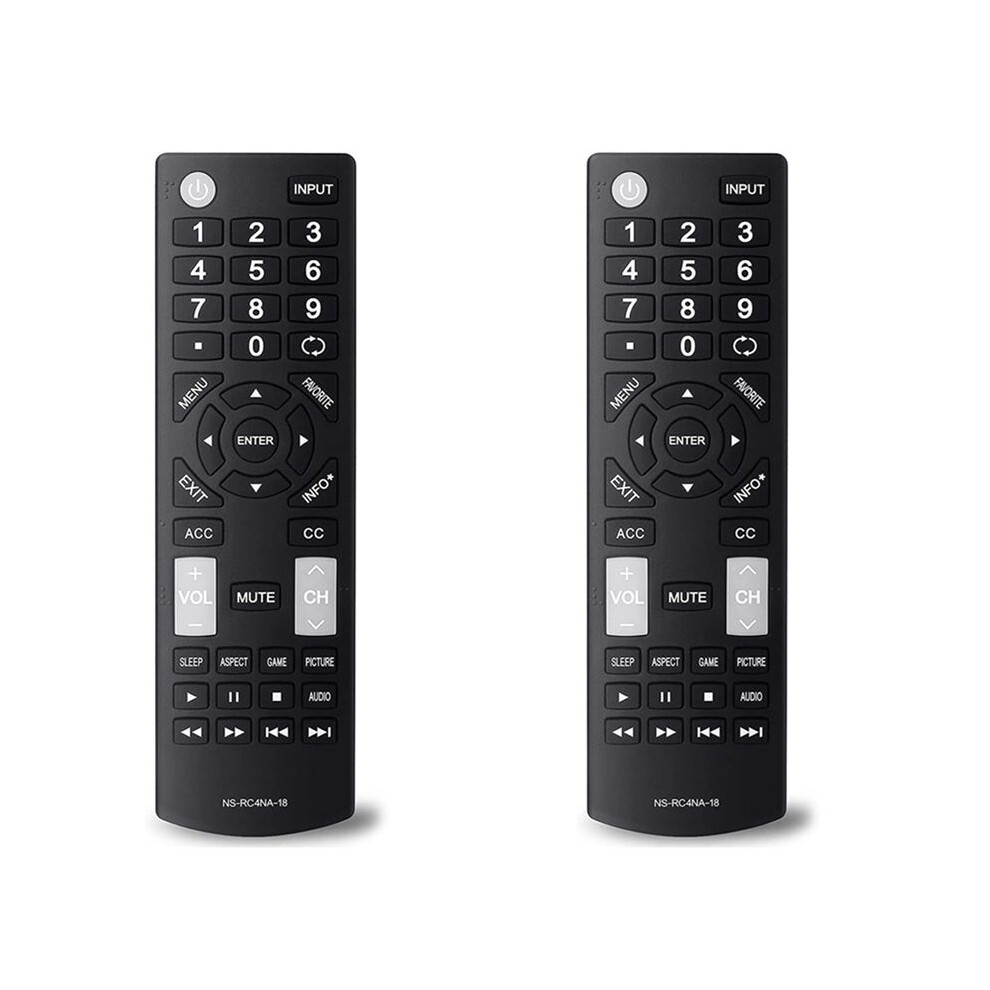 2X Universal Remote Control Replacement Fit For All Insignia Led-Lcd Hdtv Tvs Ns-Rc4na-18 Ns-32D311na17 6032285098209