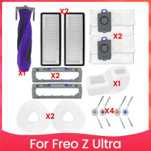14-Teiliges Set mit Bürstenfilter, Wischtuch und Staubbeutel für Staubsaugerzubehör Von für Freo Z Ultra