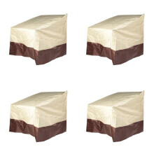 8 Paquets de 31X33X36 Pouces Terrasse 420D Robuste Couverture de Chaise de Patio ExtéRieur, Housse de Mobilier de Jardin de Pelouse ExtéRieure