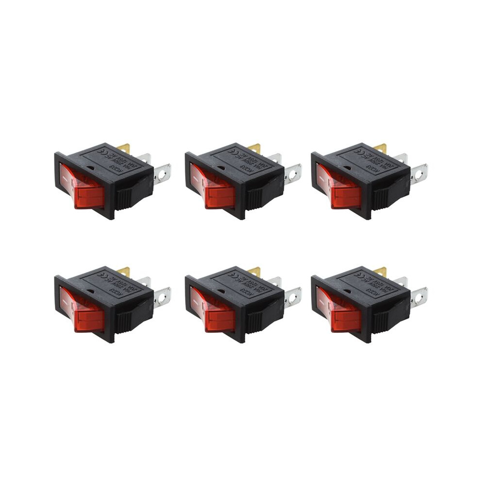 Ac 16A/250V 20A/125V Illuminated Off Spst Boat Rocker X 30 Pcs Red/Light 4712087779552