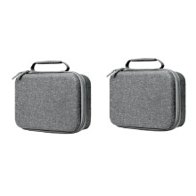 Lot de 2 Sacs de Rangement Portables en EVA pour Manettes de Jeu pour PS5 et pour PS4, Compatibles avec Divers Accessoires de Jeu