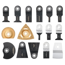 Oscillating Saw Blades Set Universal Closed-Back Multitool Blades for Wood Plastic Metal Fits Most Oscillating Tools