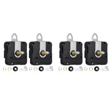 4 Stuks Stille DIY Quartz Wandklok Beweging Mechanisme Kit voor Reparatie Onderdelen Vervanging Home Decor Uurwerk Gereedschap 20Mm