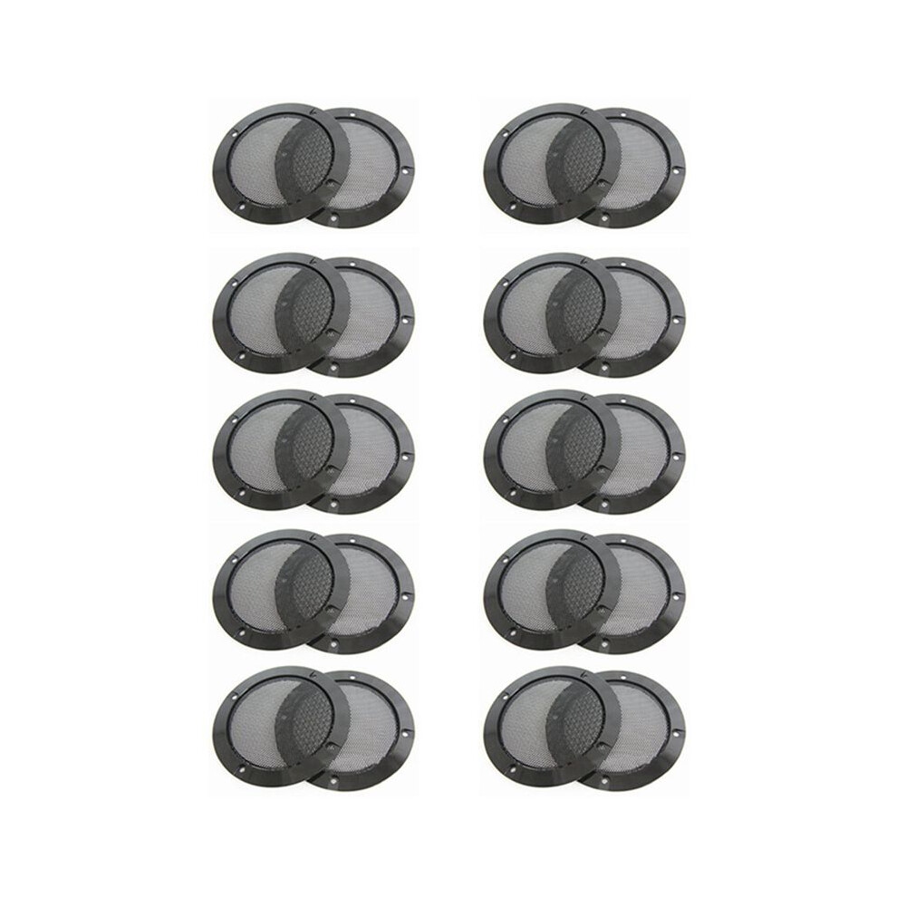 20Pcs 4 Inch Speaker Speaker Grille Speaker Face Shield Replaceable Round Speaker Protection Grille 6033793828685
